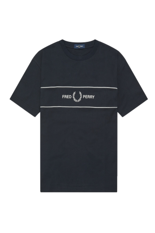 Fred Perry Embroidered Panel T-Shirt